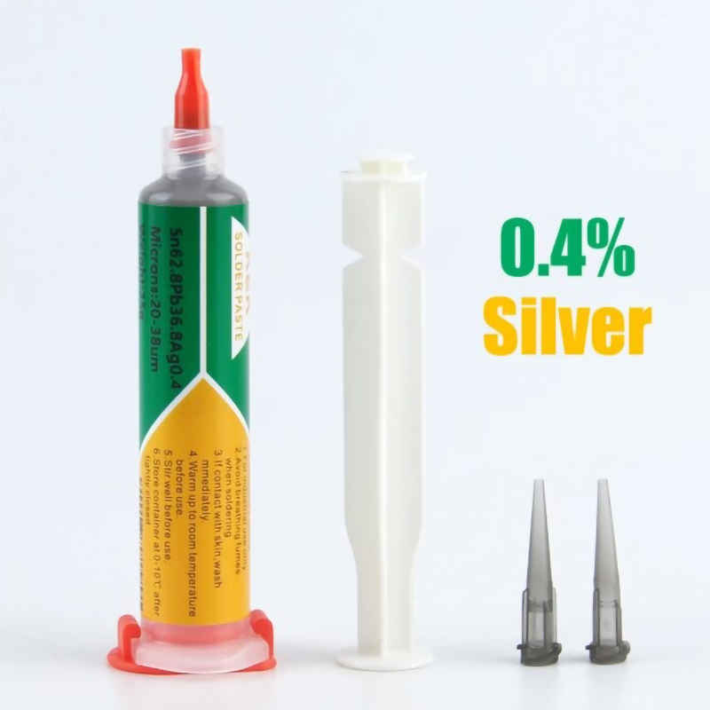 BGA Syringe Tin Solder Paste Leaded Sn63 Pb37 Melting Point 183