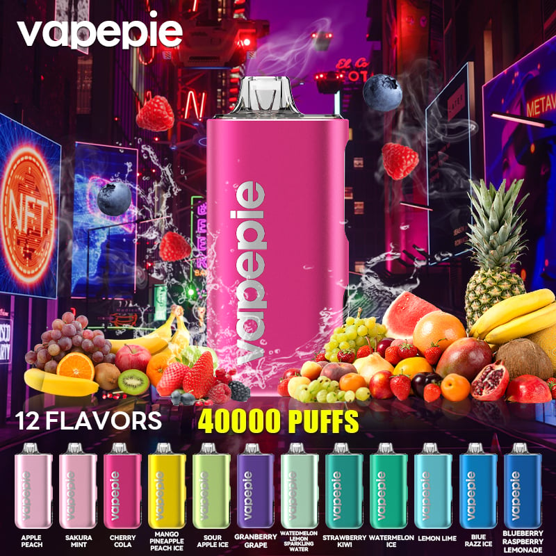 MANGO PINEAPPLE PEACH ICE & VAPEPIE Max 40000 PUFFS