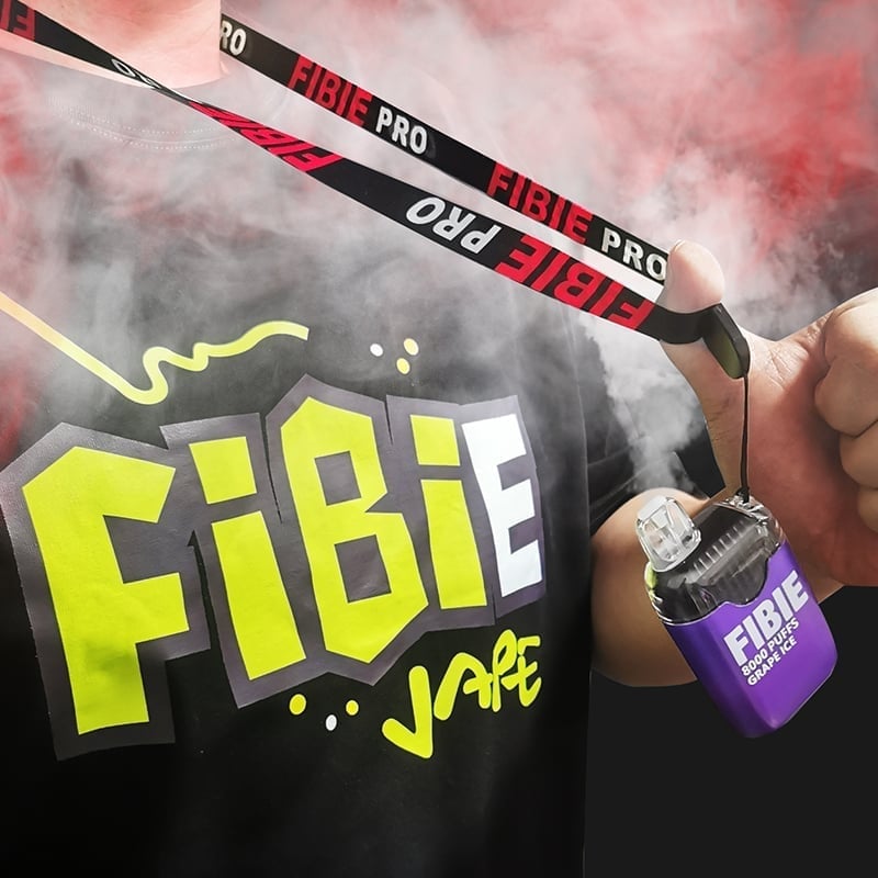 FIBIE 8000 Puffs Disposable Vapor Wands(8000 PUFFS) - Strawberry--Ice