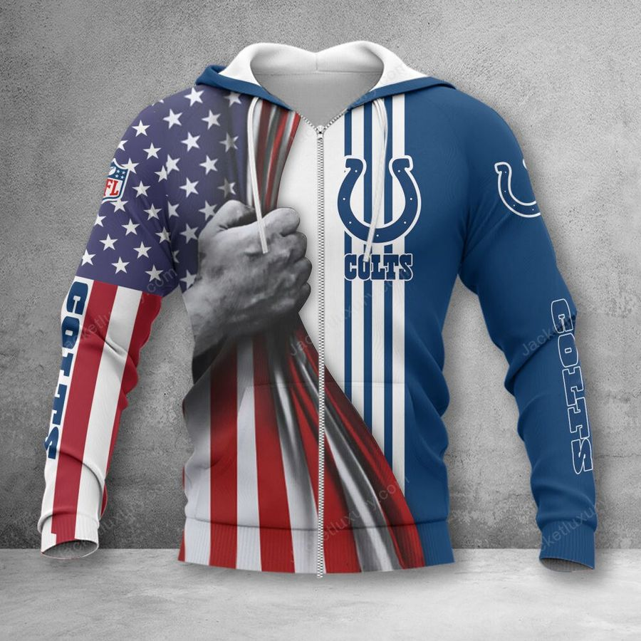 INDIANAPOLIS COLTS 3D HOODIE SKULL0804