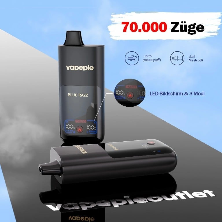 VAPEPIE Mega - 70000 Puffs - Massive Vapor Production and Long-Lasting Performance