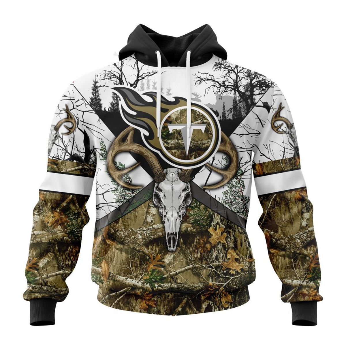 TENNESSEE TITANS DEER SKULL AND FOREST 3D HOODIE