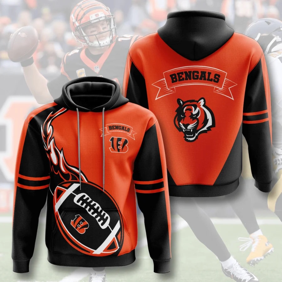 CINCINNATI BENGALS 3D HOODIE CB007