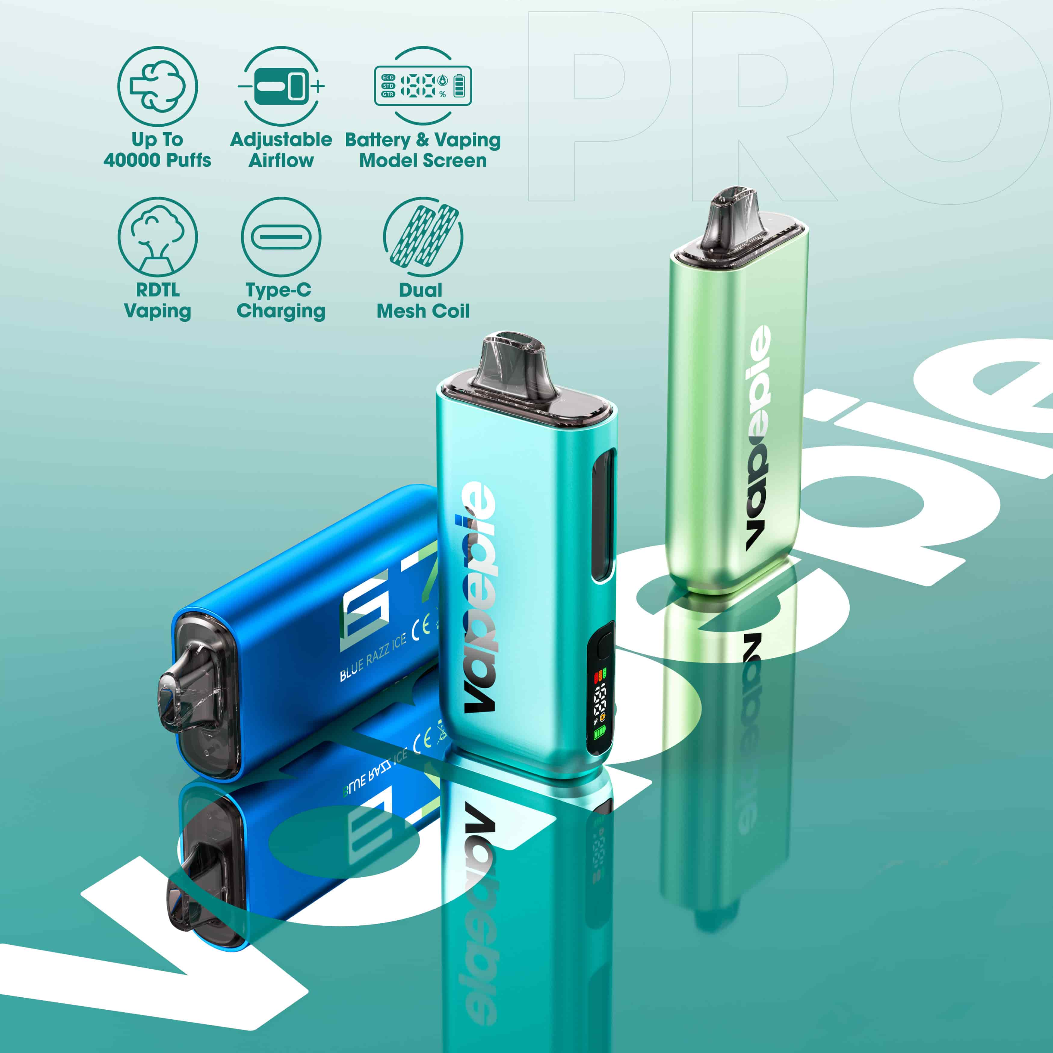 Newly Upgraded | VAPEPIE PRO 40000 PUFFS