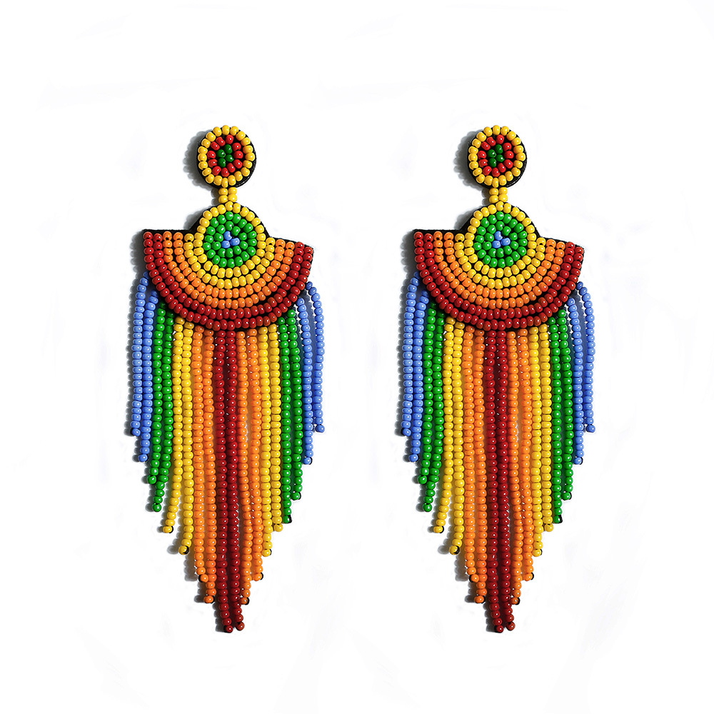 Castillotigo™ Pendientes de borlas de estilo étnico retro