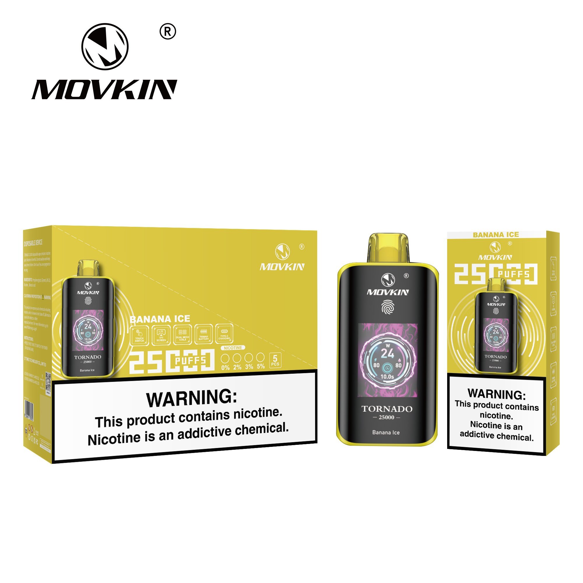 Movkin Tornado 25000 Vape – Smart Display & Best Flavors