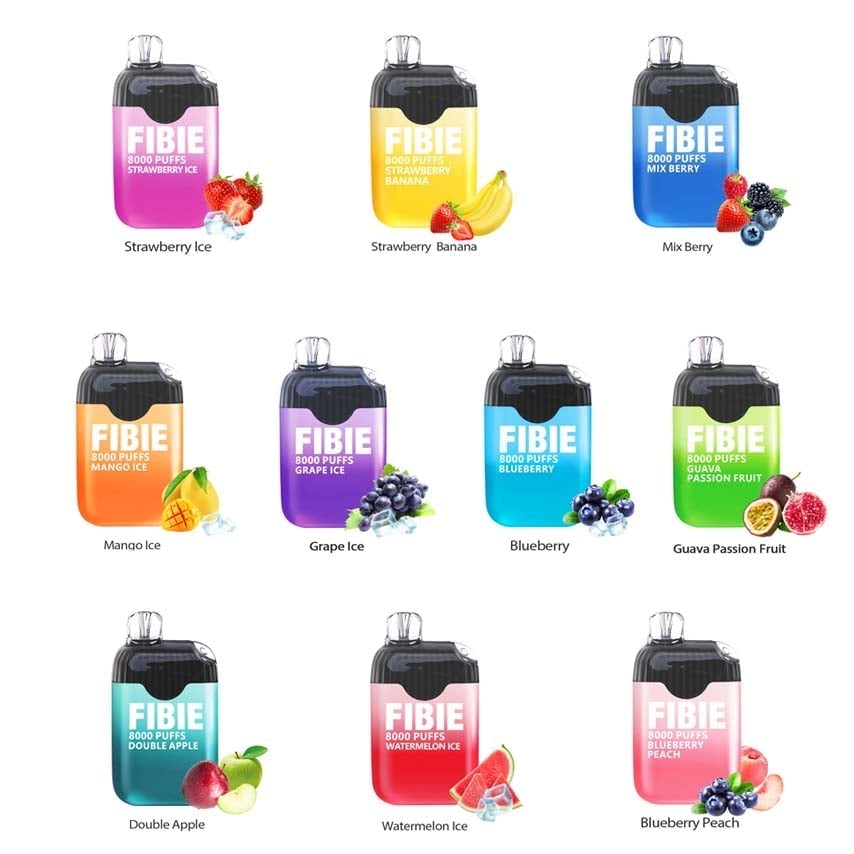 FIBIE 8000 Puffs (15 Flavors Collection)