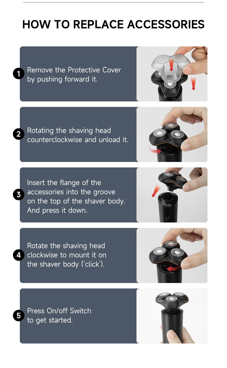 VAPEPIE X8 Electric Rotary Shaver – Precision Grooming Made Easy