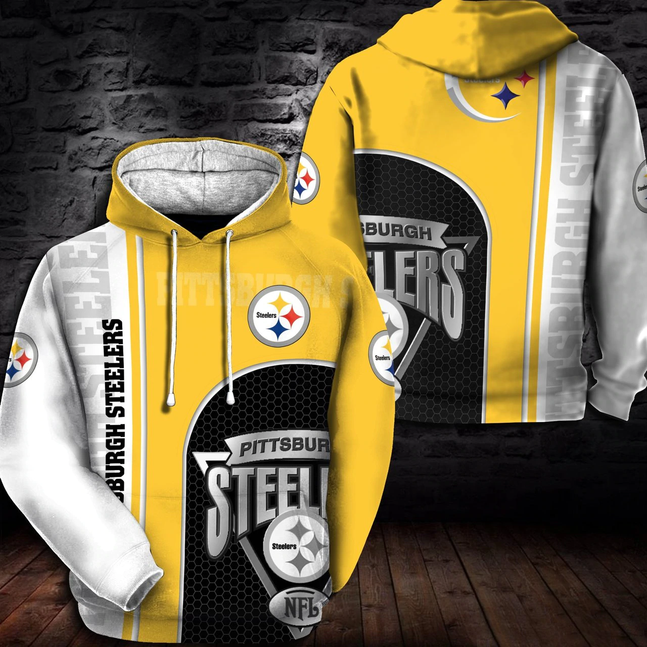 PITTSBURGH STEELERS 3D HOODIE PPSS025