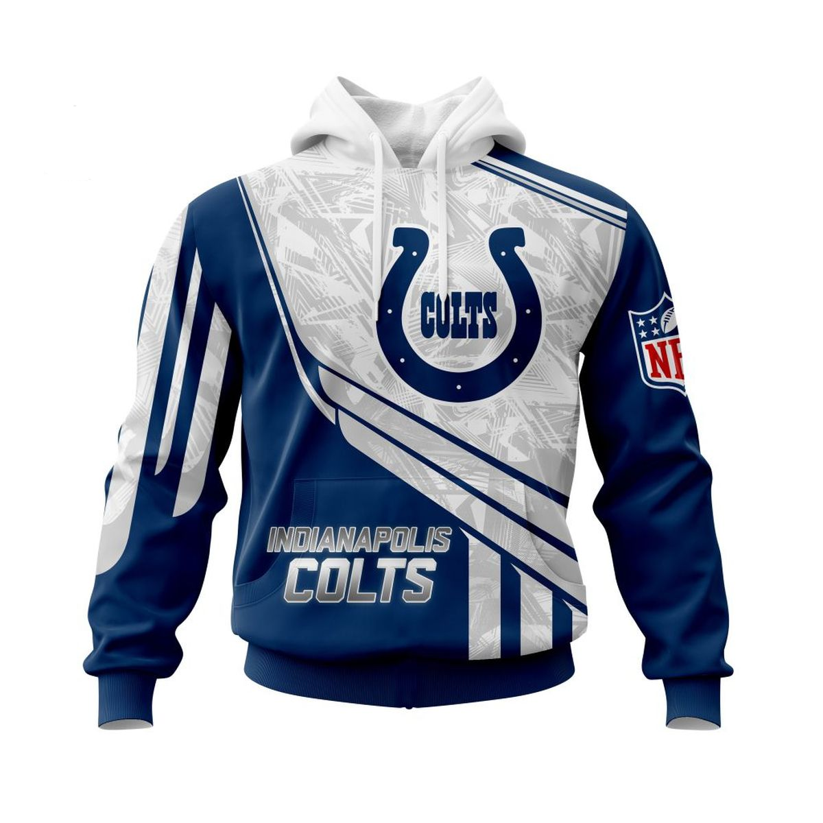 INDIANAPOLIS COLTS 3D HOODIE SKULL0801