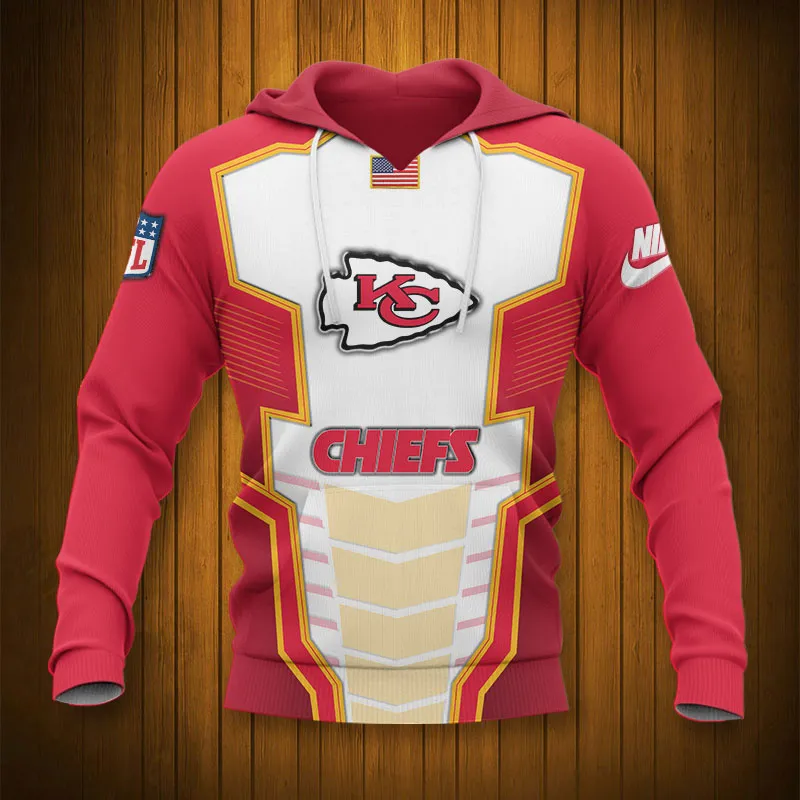 KANSAS CITY CHIEFS 3D HOODIE TTB4314