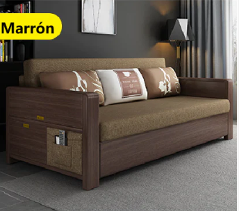 Sofá cama multifuncional de madera maciza 2.08M