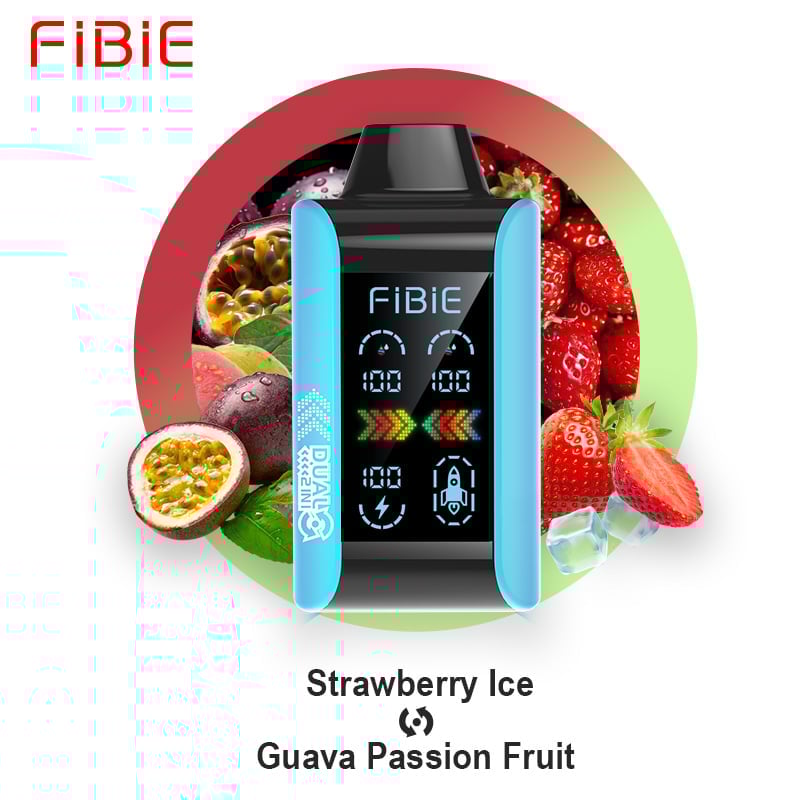 FIBIE 15000 Dual Flavors Disposable Vapor Wands(15000 PUFFS) - Digital LCD Indicator