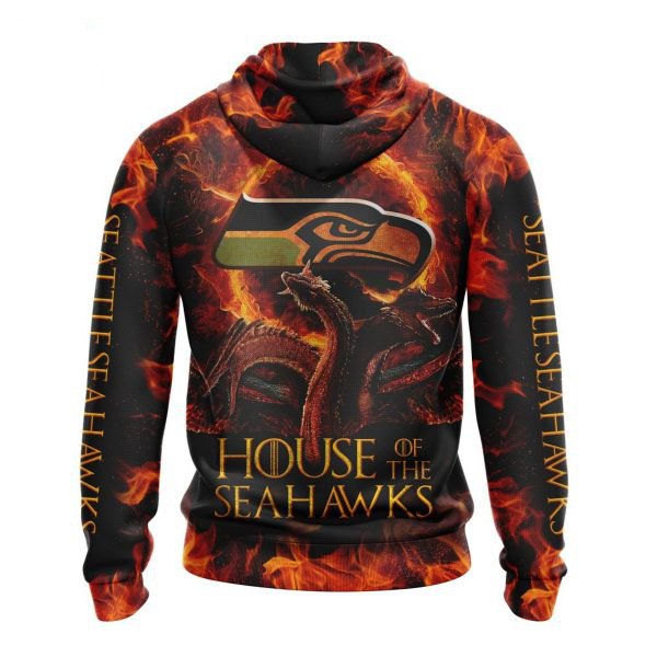 SEATTLE SEAHAWKS GAME OF THRONES – HOUSE OF THE SEAHAWKS 3D HOODIE