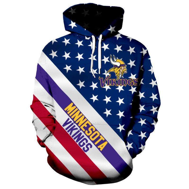 VIKINGS 3D HOODIE FLAG106