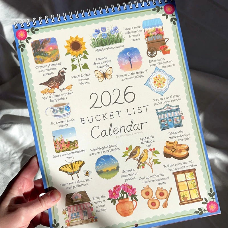 📅LAST DAY 49% OFF - 2026 Bucket List Calendar 🍂🌸