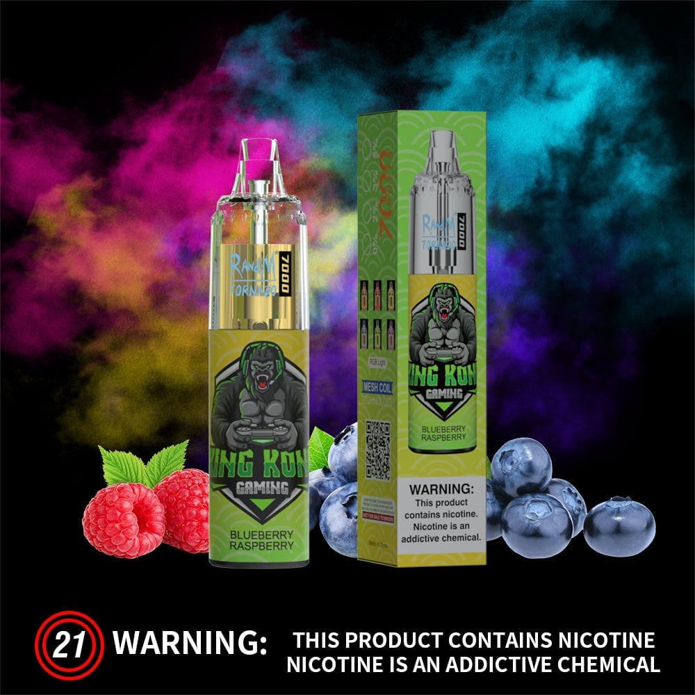 RM TORNADO 7000 AIRFLOW CONTROL SERIES  VAPE DEVICE [Blueberry Raspberry]