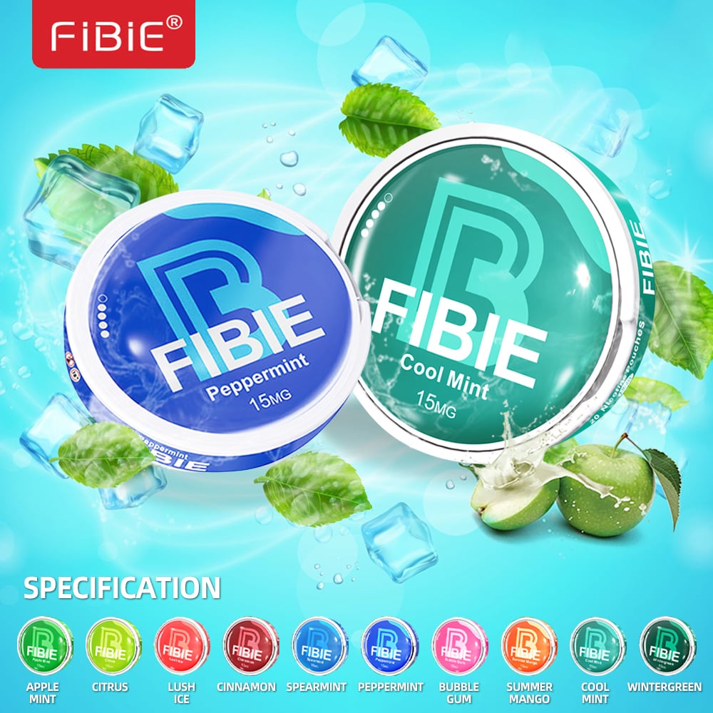 FiBiE Nicotine Pouches (20 per bag)