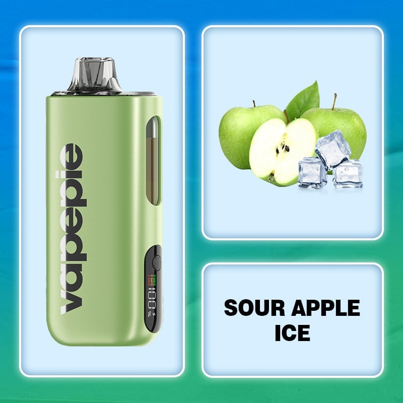 SOUR APPLE ICE & VAPEPIE Max 40000 PUFFS