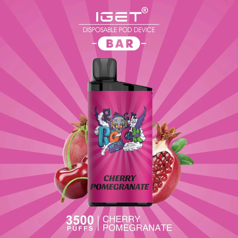 IGET Bar 3500 Puffs - Cherry-Pomegranate