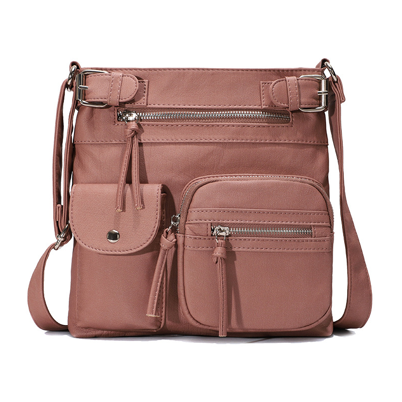 Higomore™ Multi-Pocket Crossbody Bag Soft Leather Shoulder Purse Bag