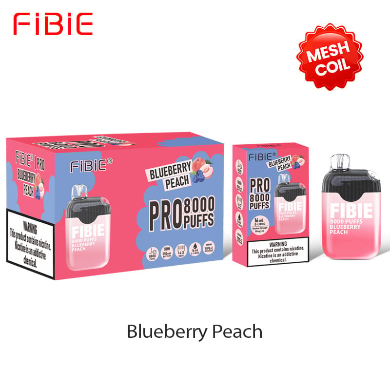 FIBIE  8000 Puffs Disposable Vapor Wands (15 Flavors Collection)