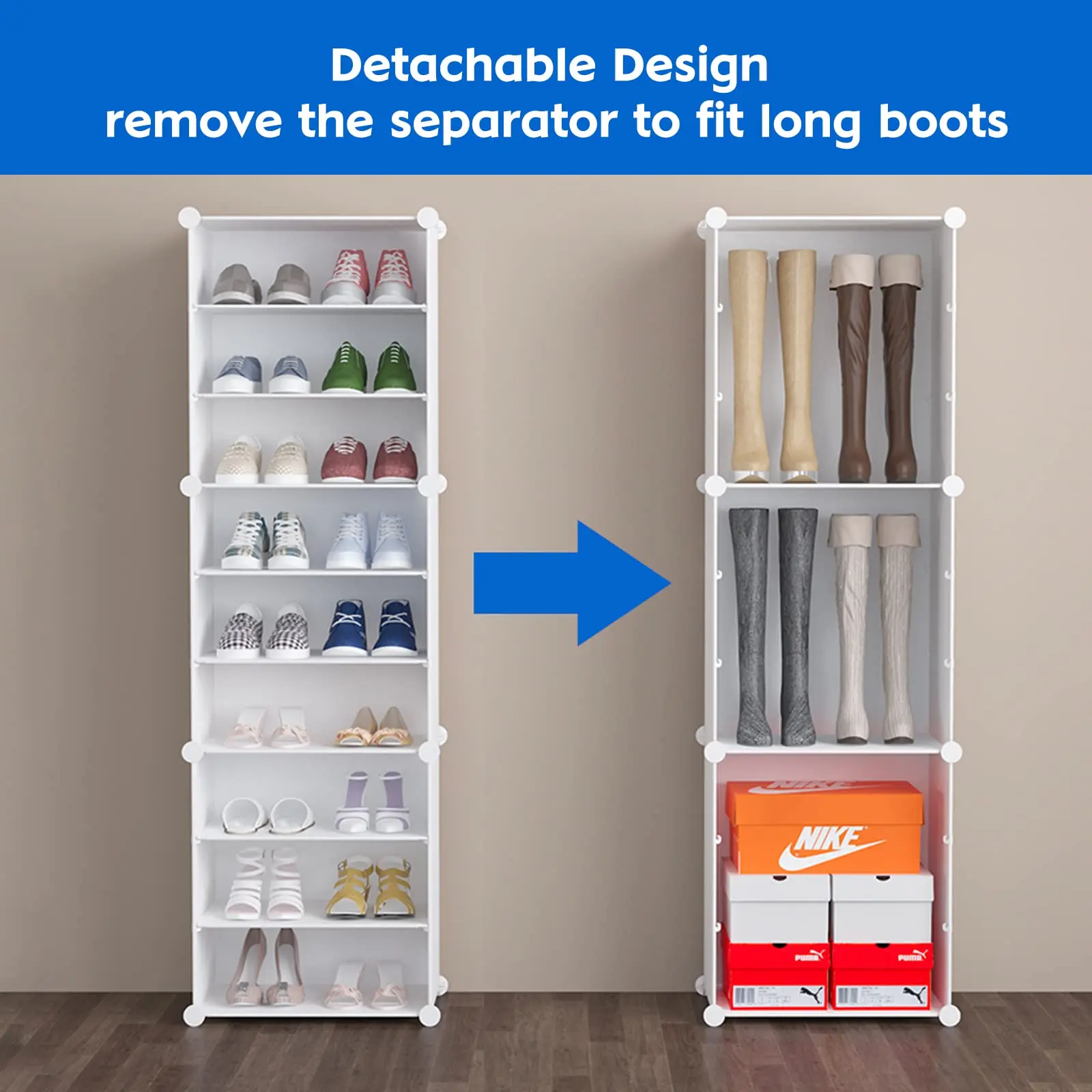 🎉Clearance only $19.98🎉Shoe Rack Storage Cabinet with Doors