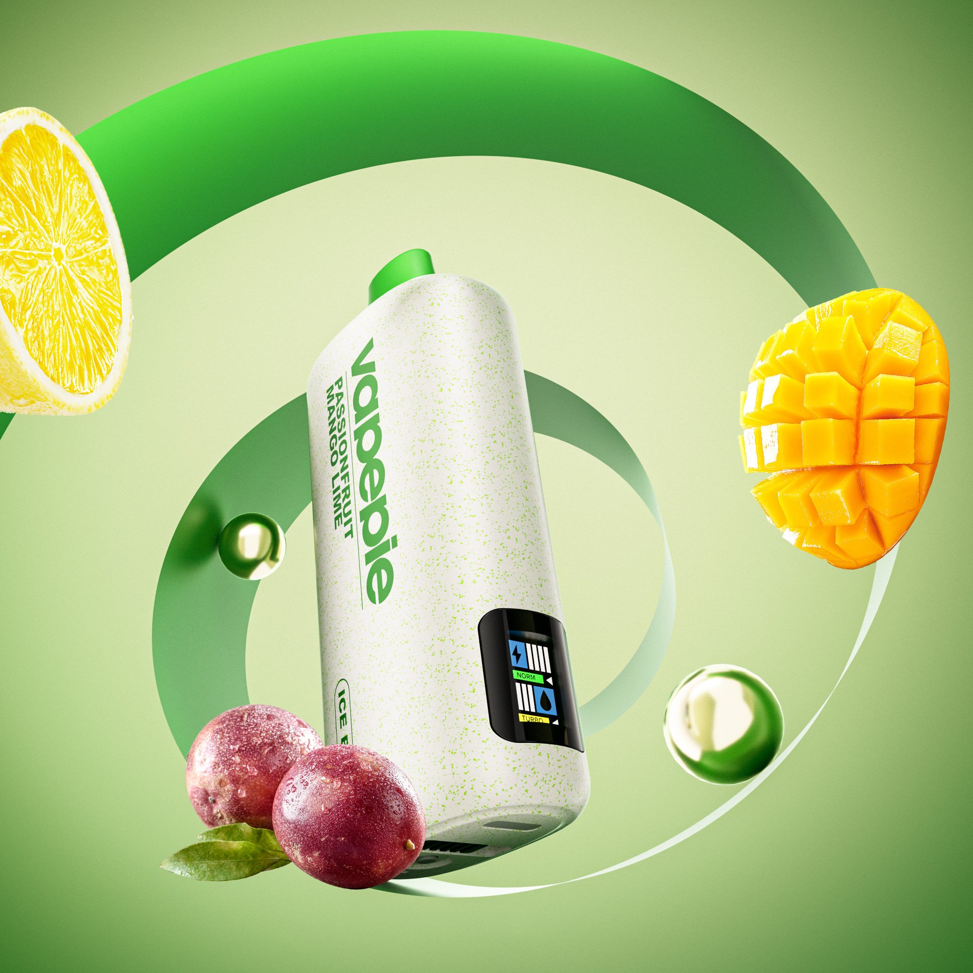 VAPEPIE 9800 PUFFS - Passion fruit, mango and lime flavor