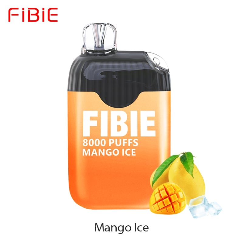 FIBIE 8000 Puffs Disposable Vapor Wands(8000 PUFFS) - Mango-Ice