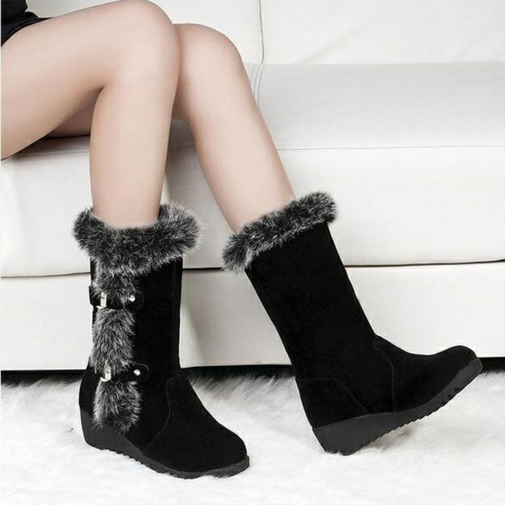 Castillotigo™ Botas de piel de conejo sintético