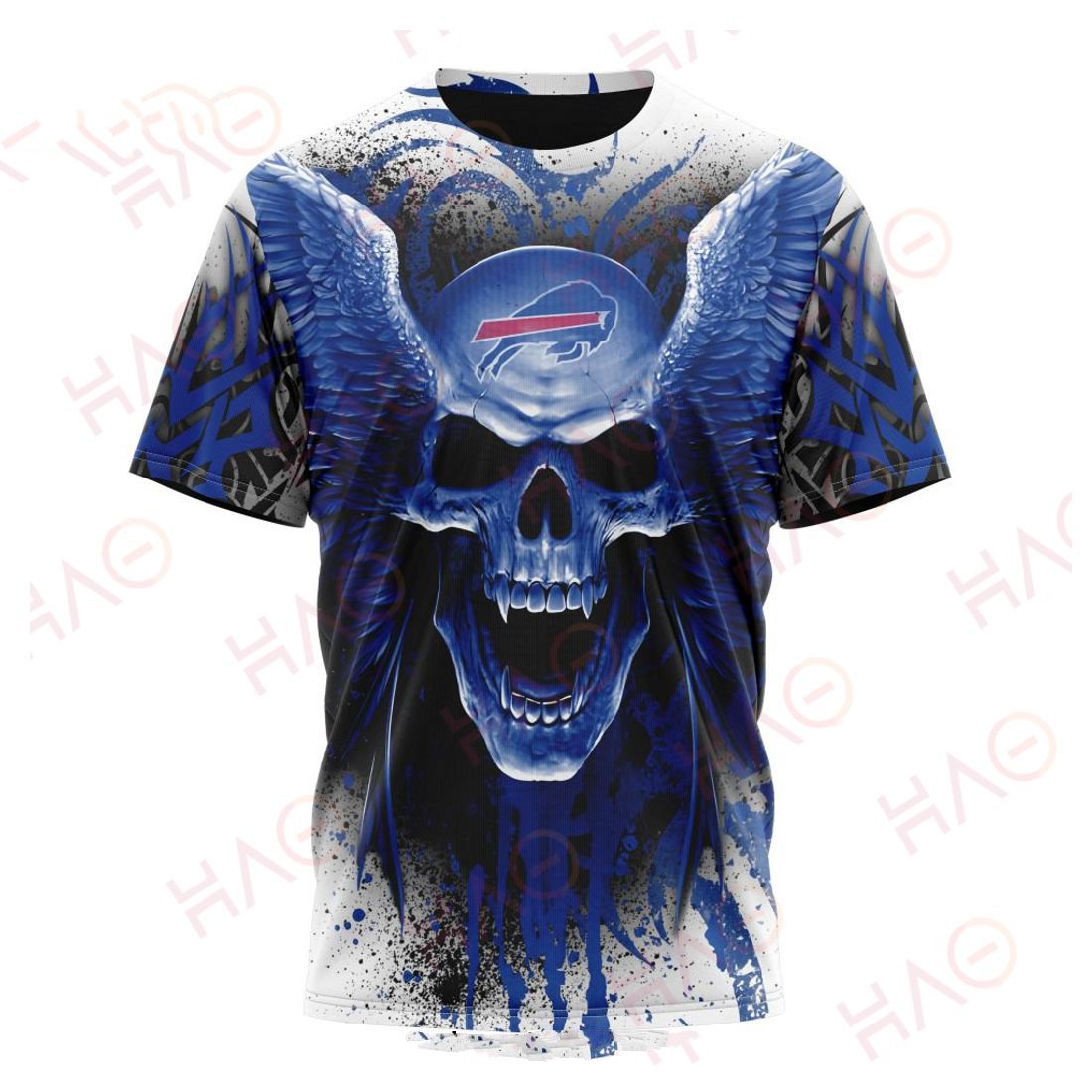 BUFFALO BILLS 3D HOODIE SKULL ART