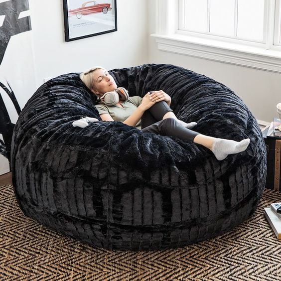 Black bean bag