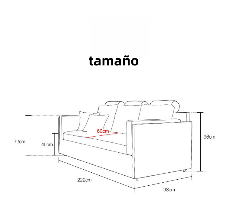 Sofá cama litera plegable