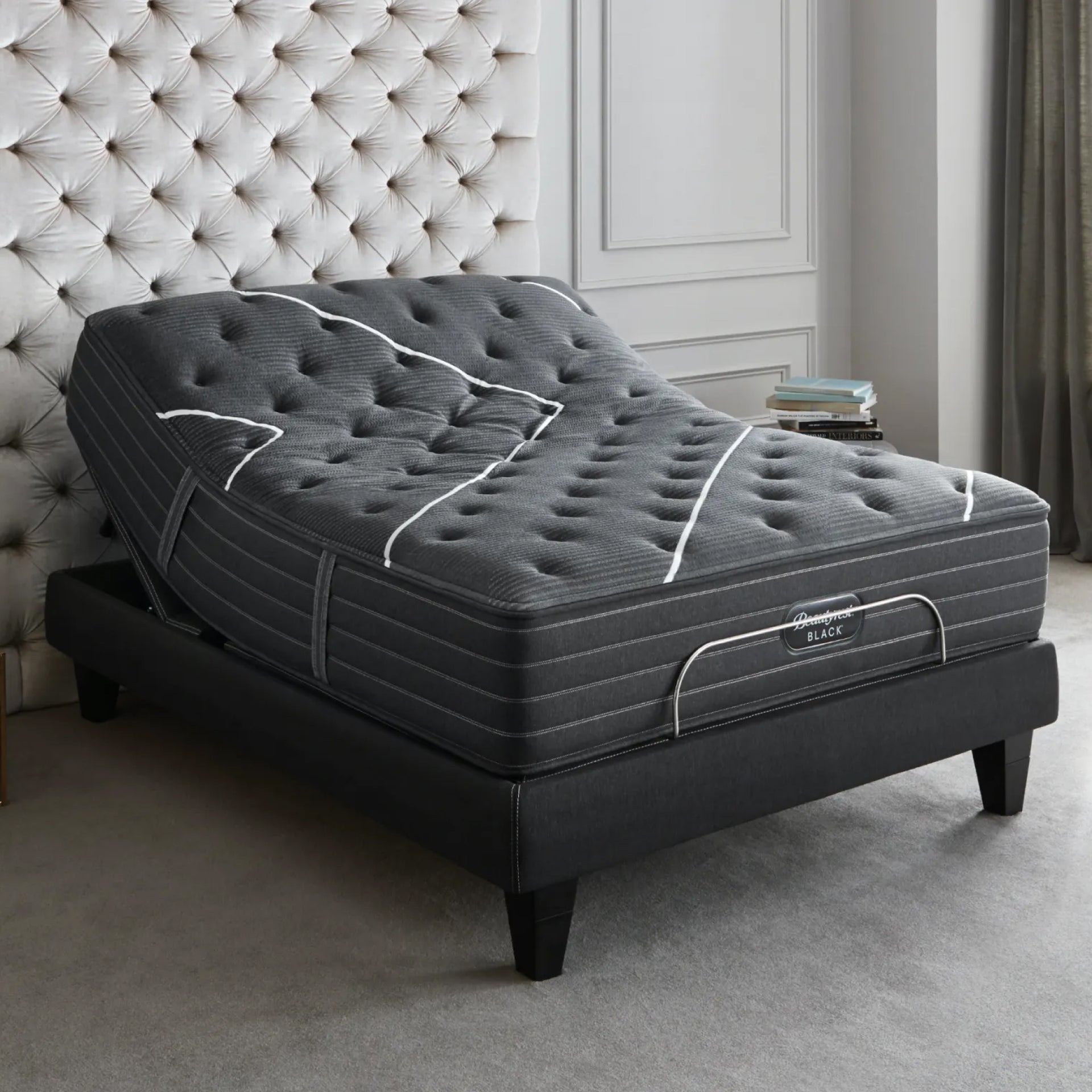 Cama eléctrica de lujo Beautyrest Black™ - estructura de cama + juego de colchón