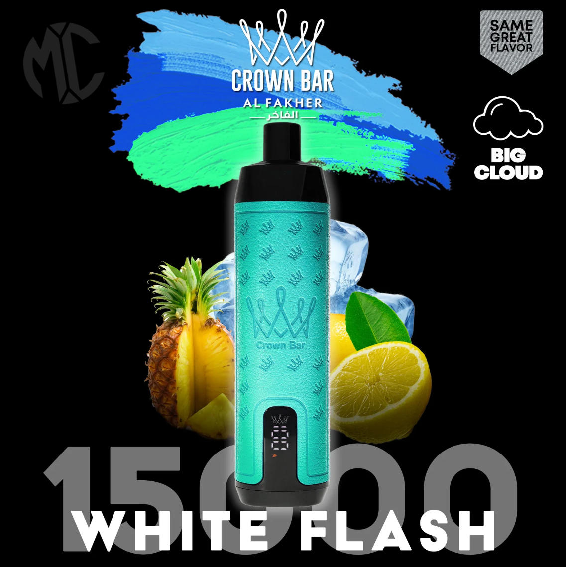 AL FAKHER 15000 Puffs-WHITE FLASH