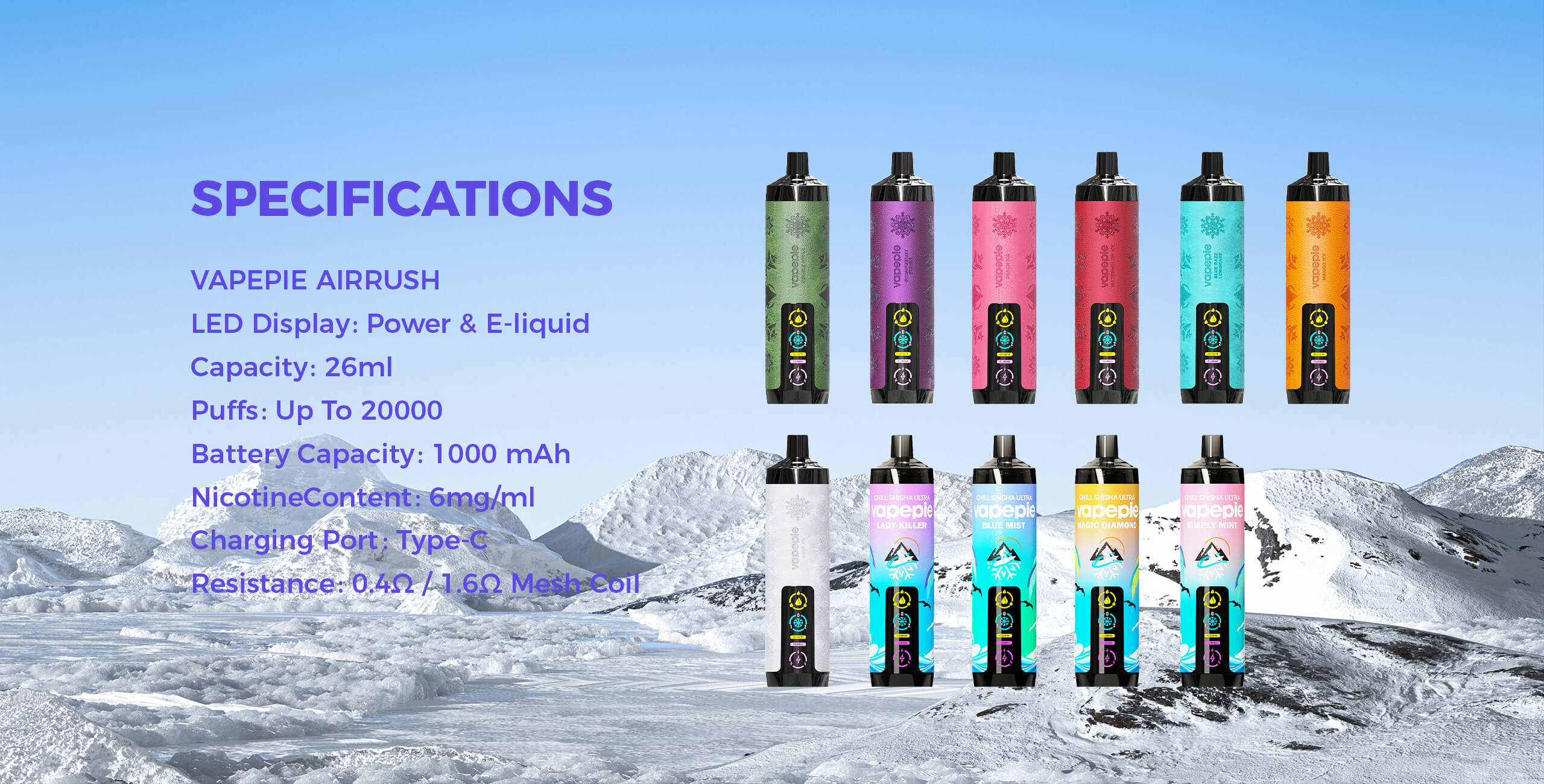 Vapepie AirPush 20000 Züge