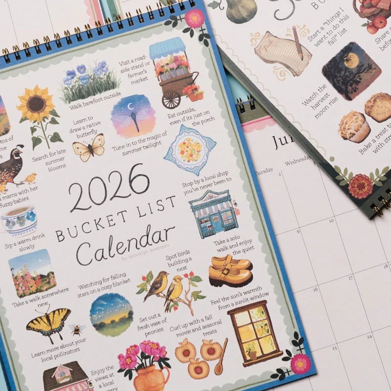 📅LAST DAY 49% OFF - 2026 Bucket List Calendar 🍂🌸