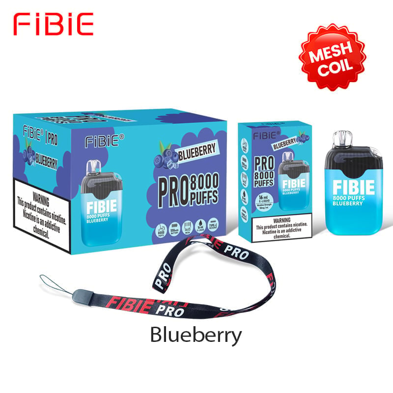 FIBIE 8000 Dual Flavors Disposable Vapor Wands(8000 PUFFS) - Blueberry