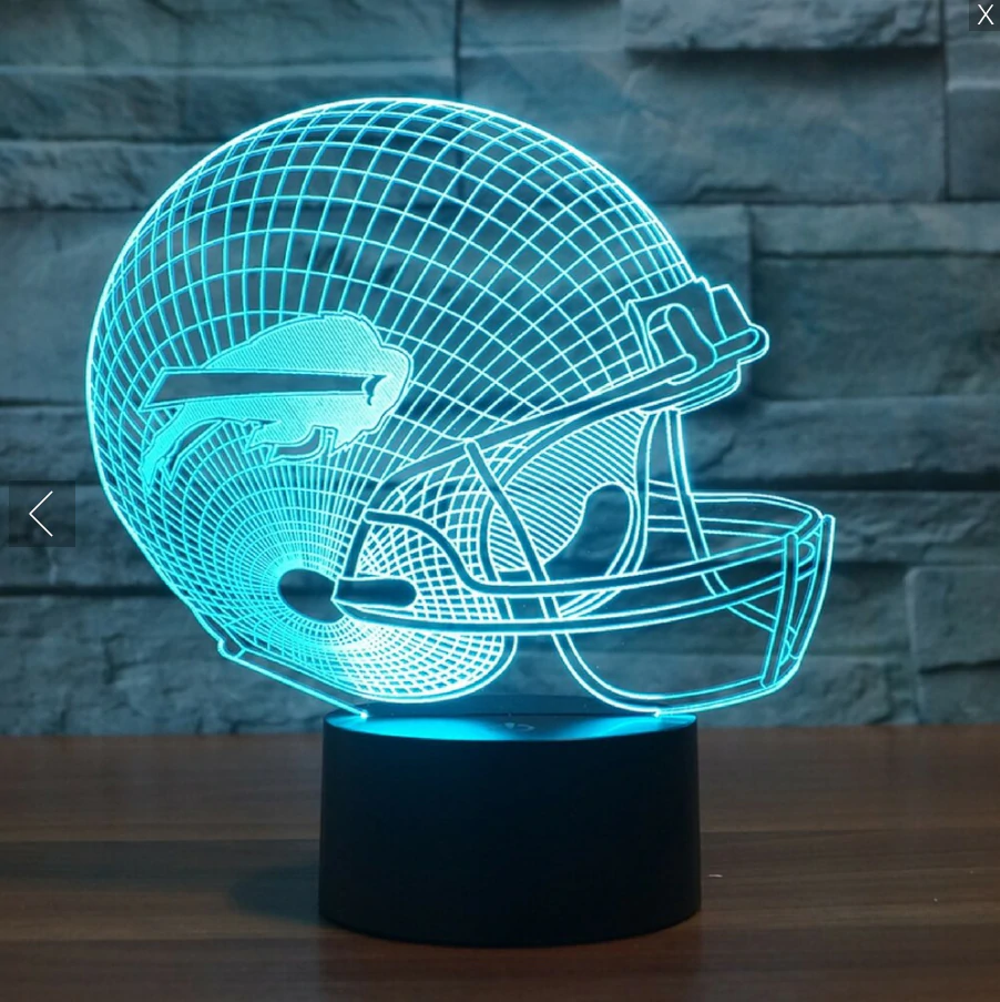 BUFFALO BILLS 3D LED LIGHT LAMP