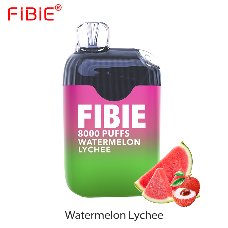 FIBIE 8000 Puffs Disposable Vapor Wands(8000 PUFFS) -	Watermelon Lychee