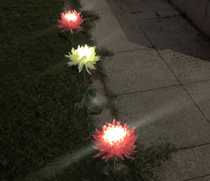 🎁Shop Now 50% OFF🎁 - SPRING ARTIFICIAL Chrysanthemum SOLAR GARDEN STAKE LED