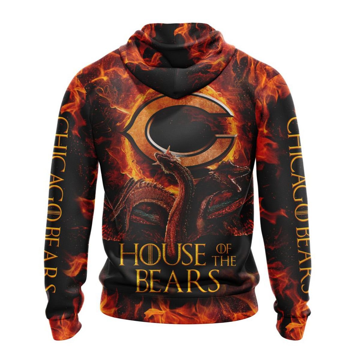 CHICAGO BEARS GAME OF THRONES – HOUSE OF THE BEARS 3D HOODIE