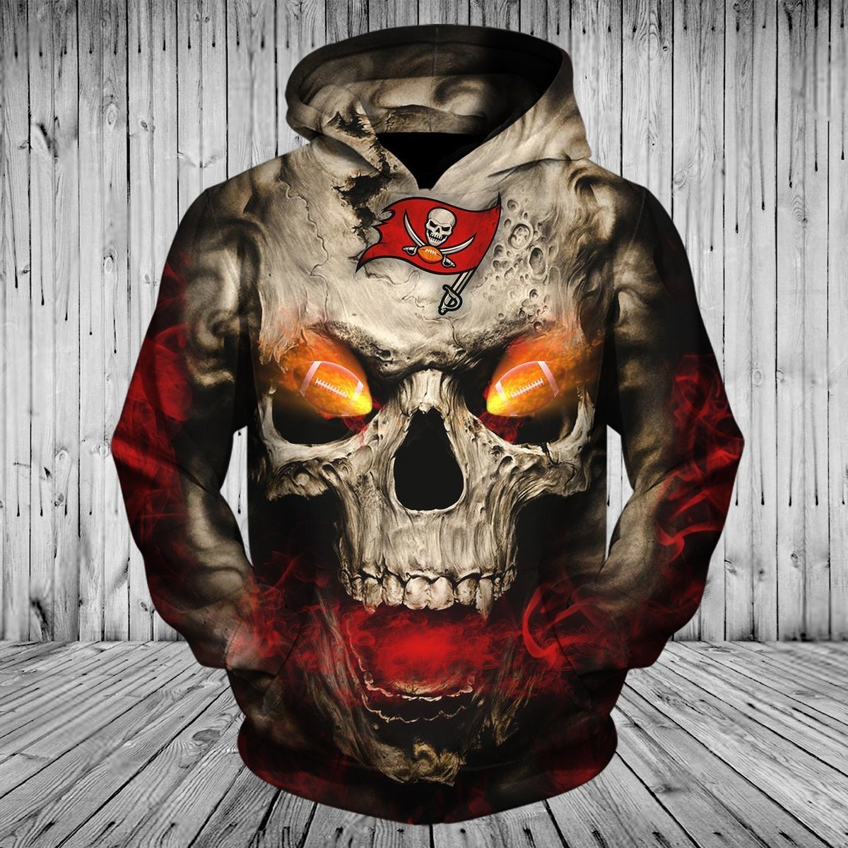 BUCCANEERS 3D HOODIE SKULL14