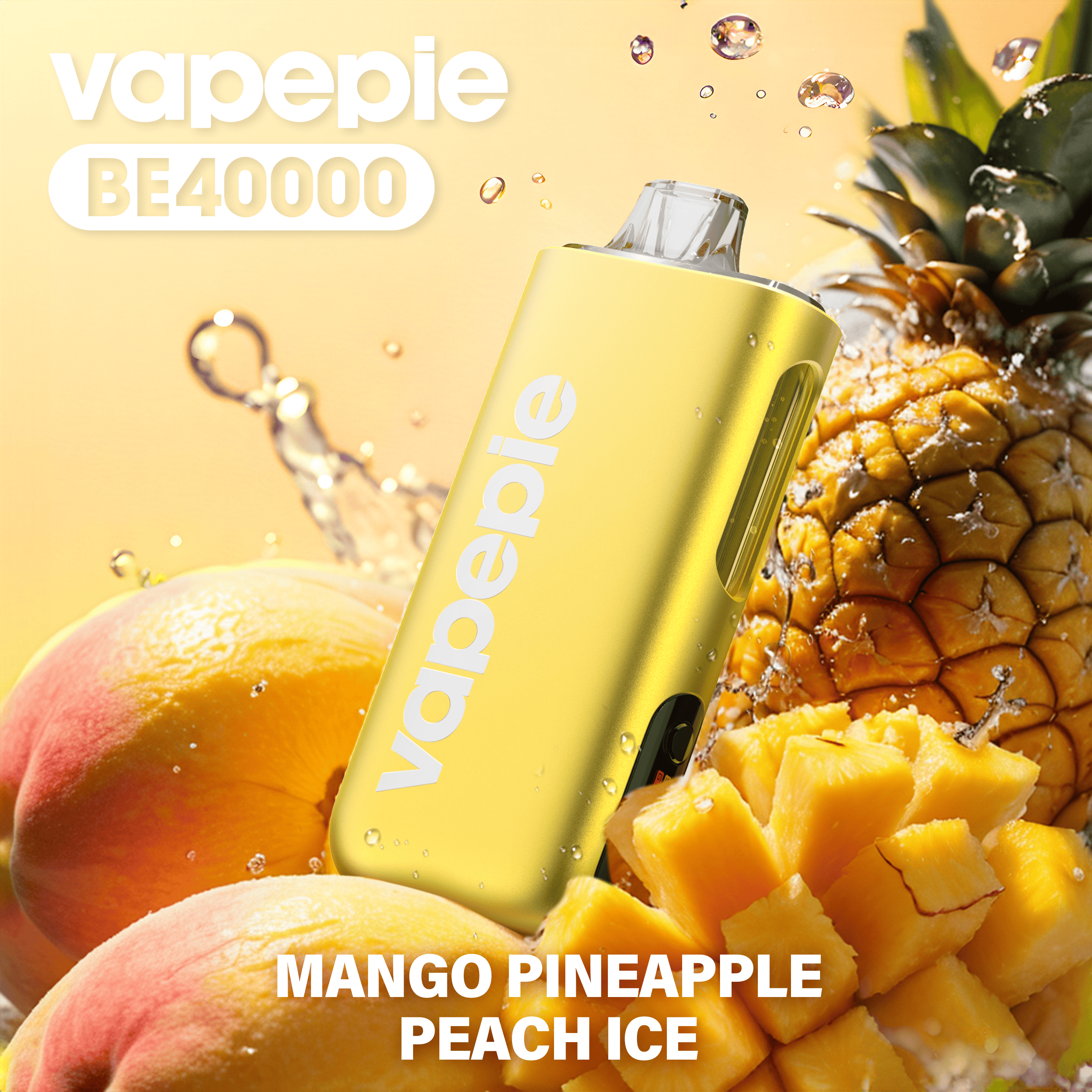 MANGO PINEAPPLE PEACH ICE & VAPEPIE Max 40000 PUFFS