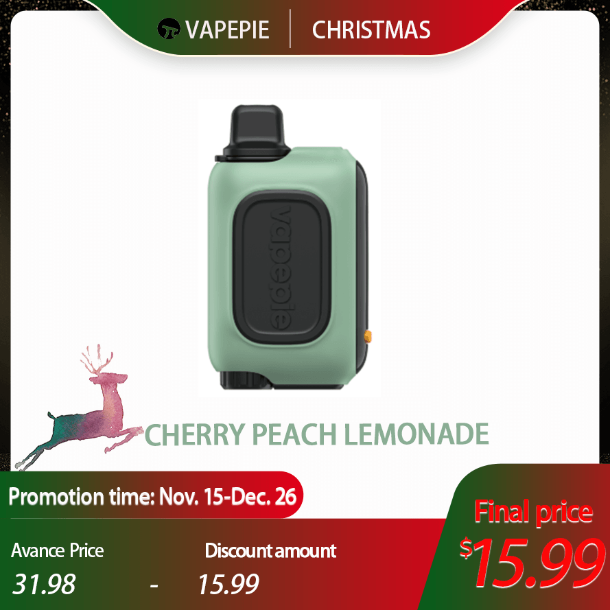 🎅Vapepie RO 15000 PUFFS---Cherry Peach Lemonade