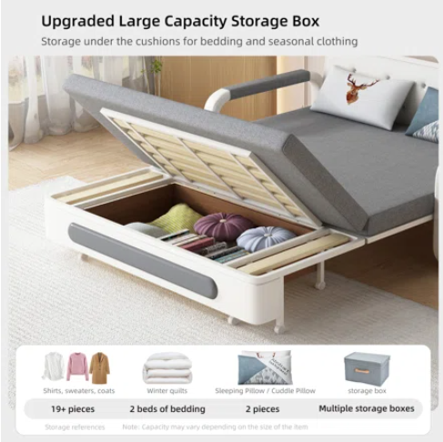 【🔥Último día!! Compre 1 y obtenga 1 gratis🔥】Sofá cama plegable multifuncional 2 en 1