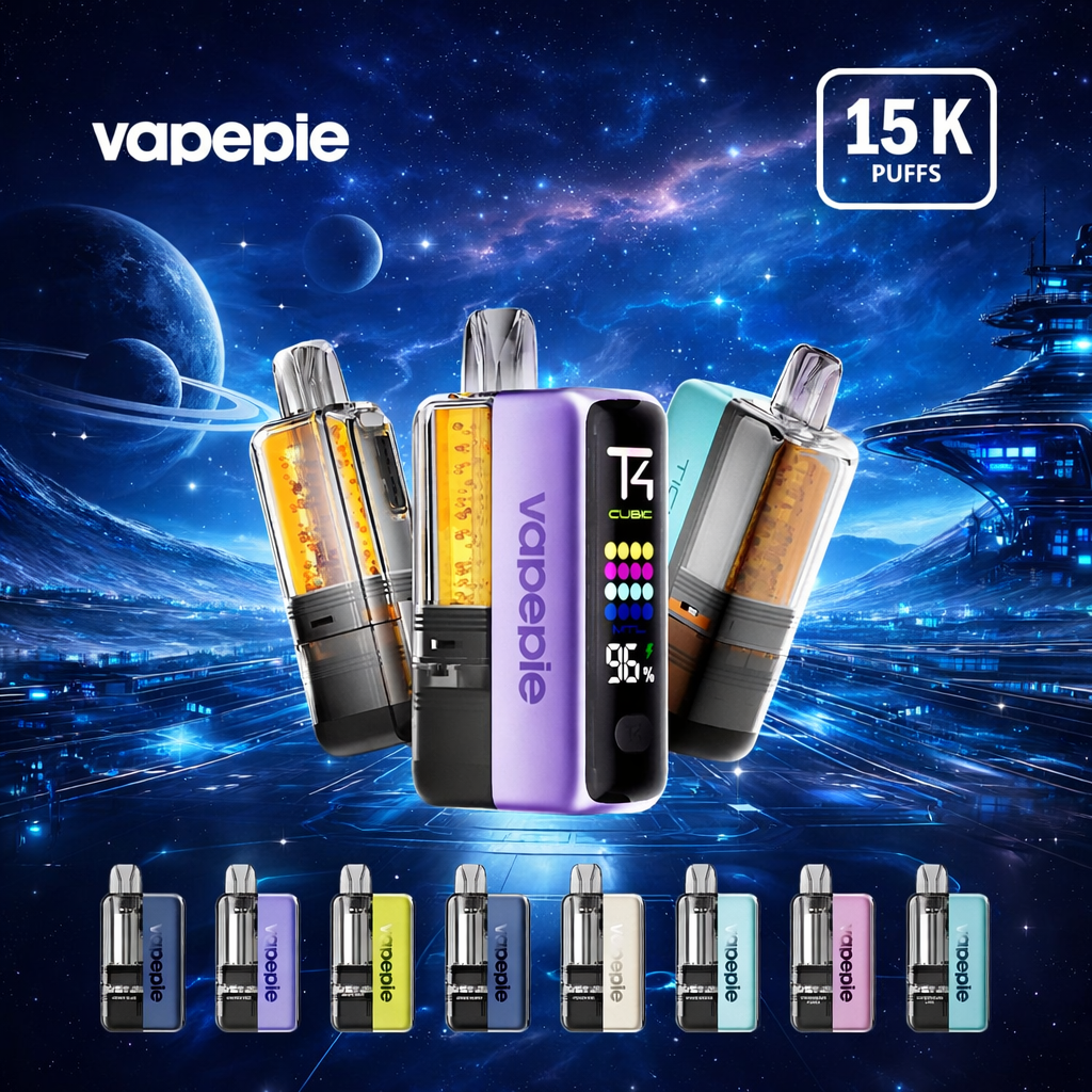 VAPEPIE Ultra X 15.000 tragadas – pods recarregáveis e substituíveis para personalização sem limites