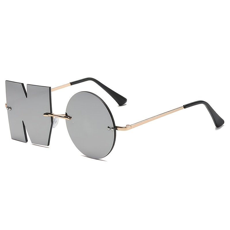 ALPHABET-SHAPED RIMLESS SUNGLASSES