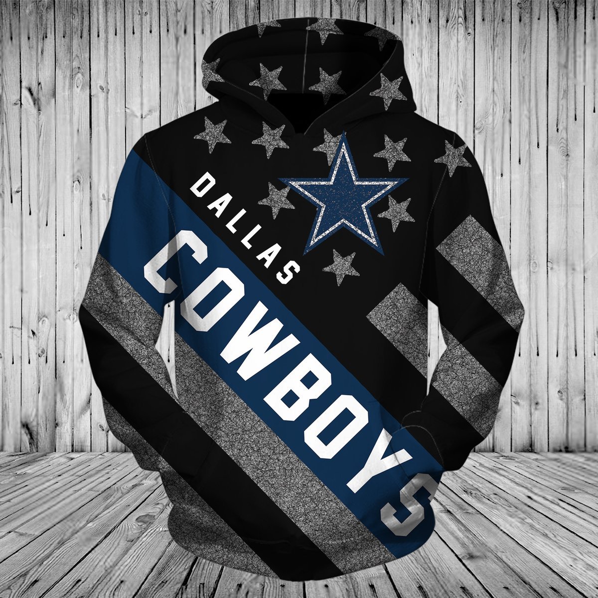 COWBOYS 3D HOODIE FLAG2