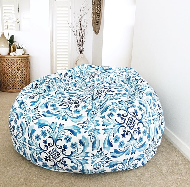 Blue bean bag